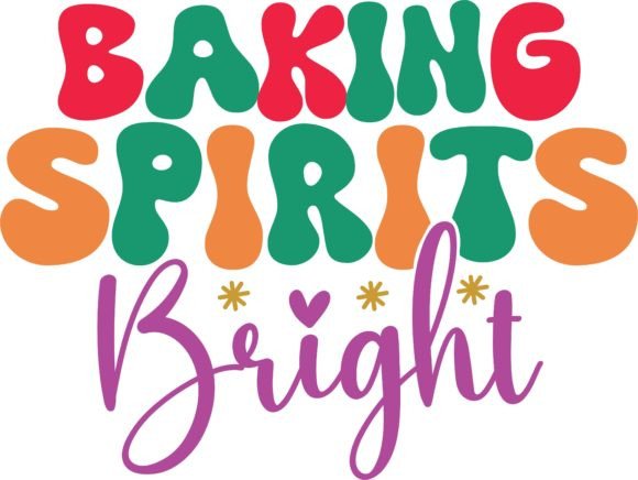 Baking Spirits Bright Christmas SVG PNG for Crafts and Branding