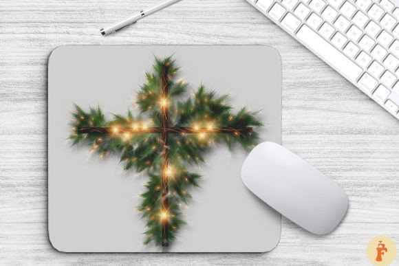 Beautiful Christmas Cross Mouse Pad Backgrounds Review