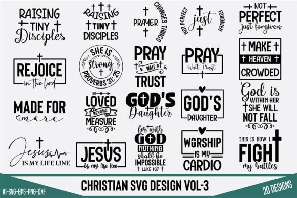 Christian SVG Bundle Vol-3: A Practical Review for Digital Sellers