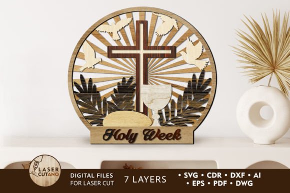 Holy Week Spring Amp Cut Template Easter
