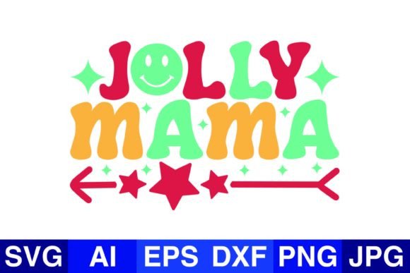 Jolly Mama Christmas SVG PNG Designs: Crafts for Brand