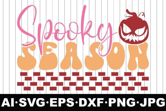 Spooky Season Halloween Groovy Svg And Crafts For Editorial Design