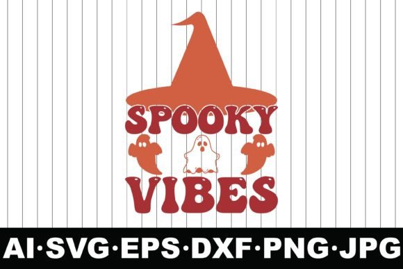 Spooky Vibes Halloween Groovy SVG for Crafts