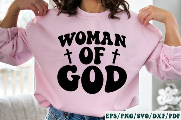 Woman of God Retro Svg for Crafts & Local Branding