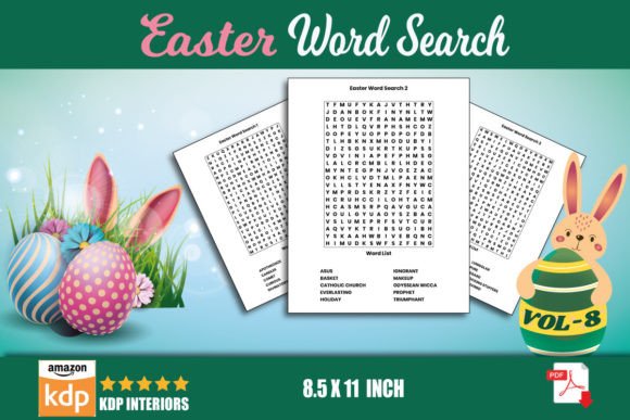 Word Search for KDP Vol-8: Designer Review for Projects